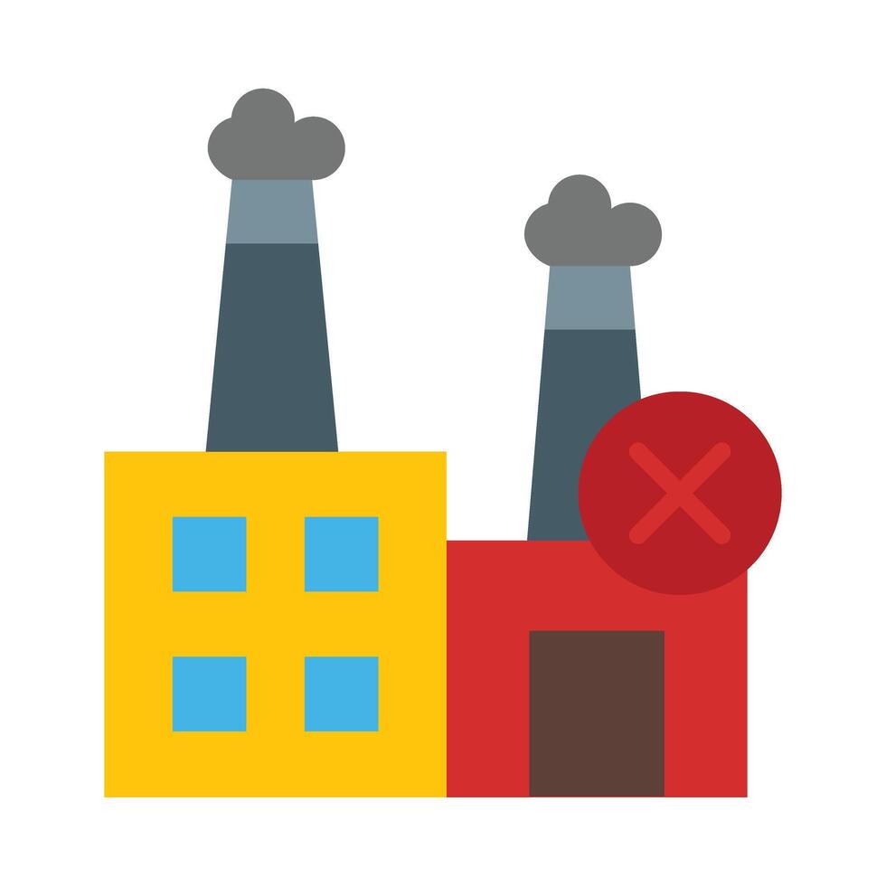 No Fossil Fuels Icon Design vector