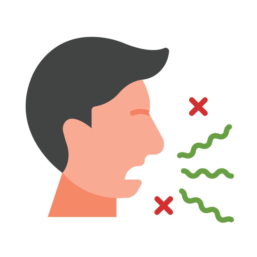 Bad Smell Icon Design vector