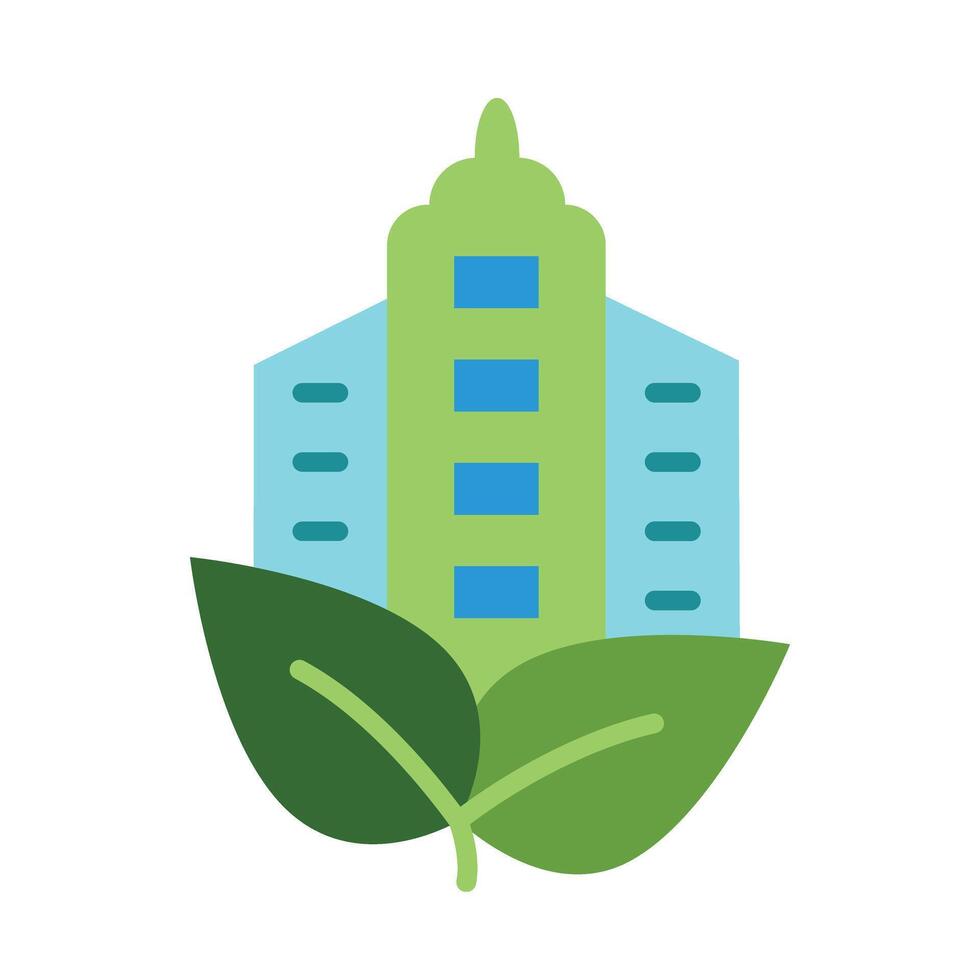 Green City Icon Design vector
