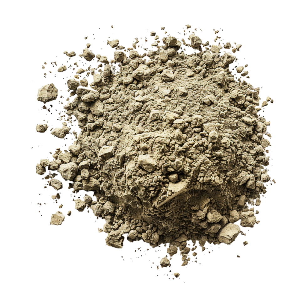 Grinded or Pieced Powder on Transparent Background png