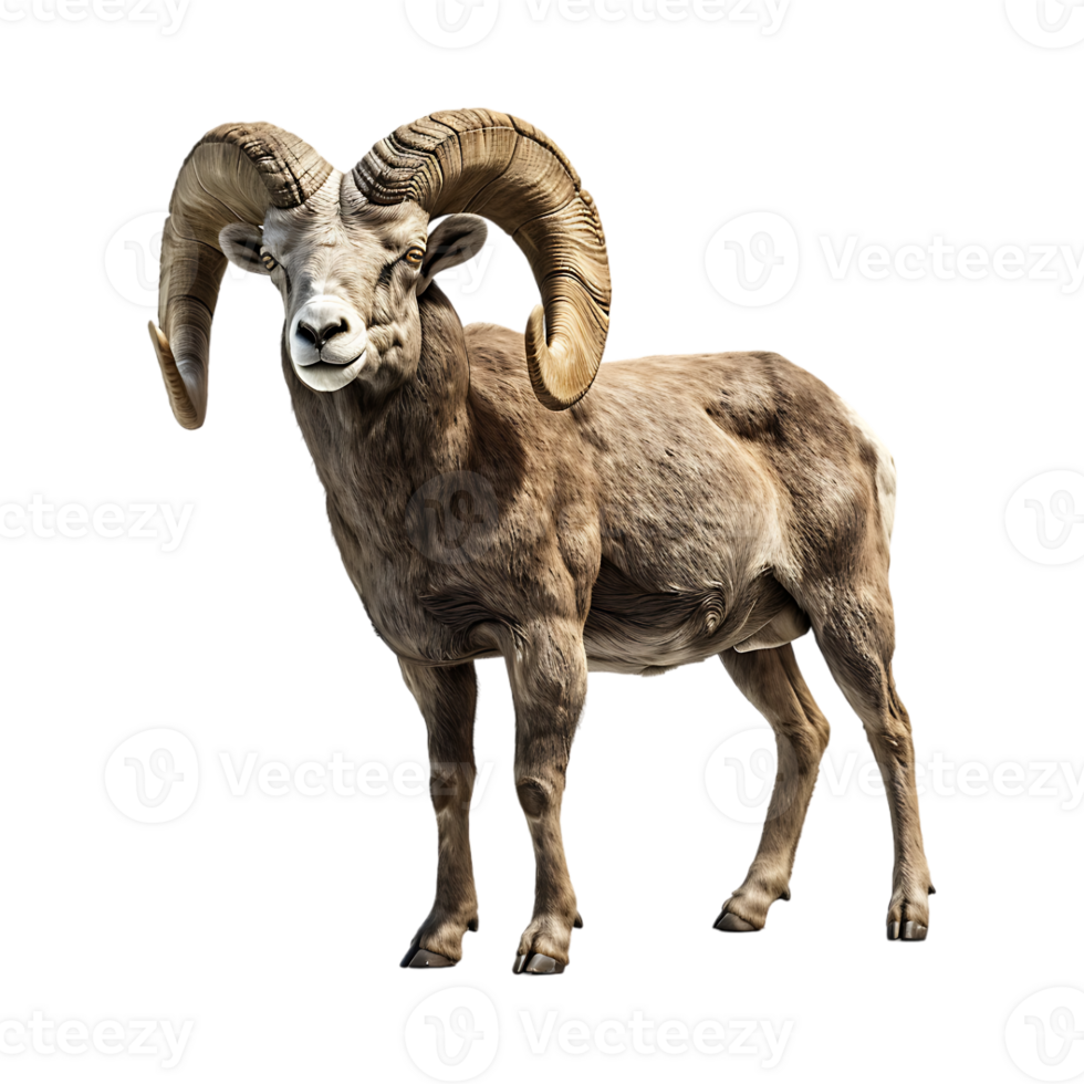 Bighorn sheep on Transparent Background png