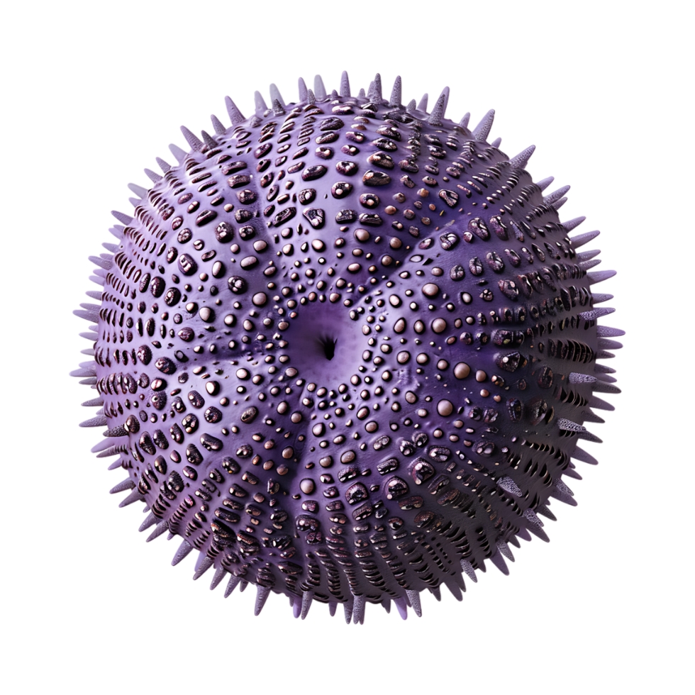 Urchin on Transparent Background png