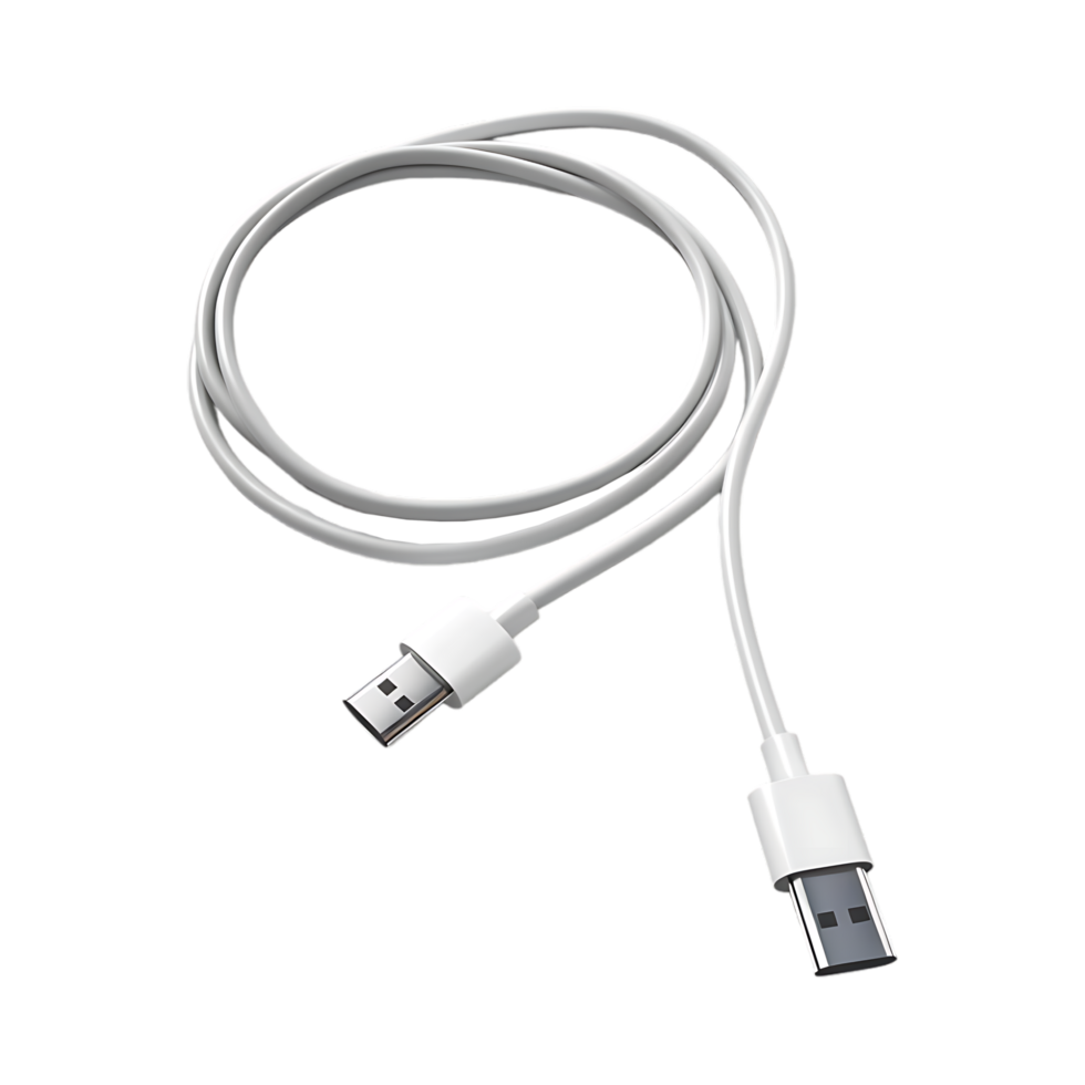 Data Cable on Transparent Background png