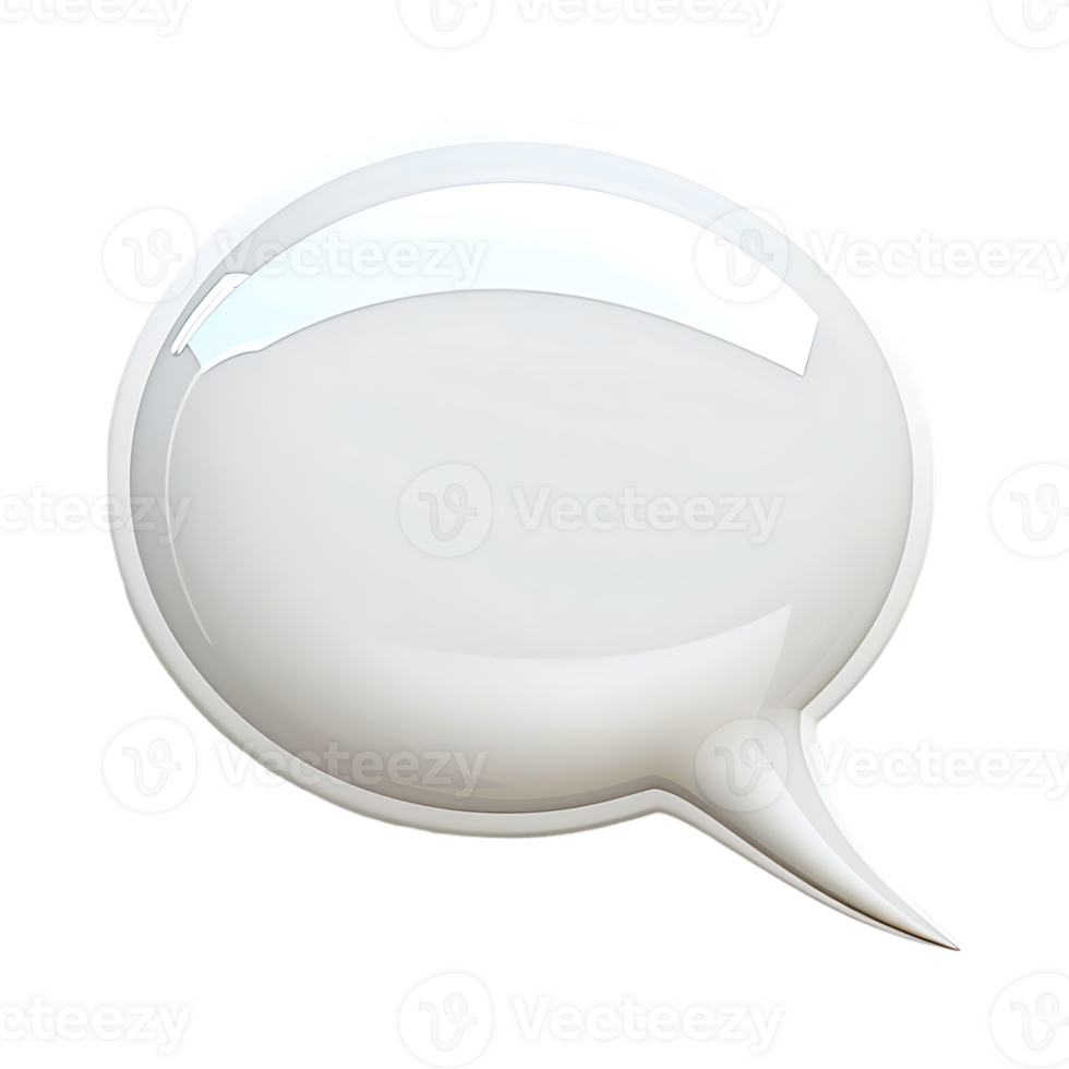 Speech Bubble on Transparent Background png