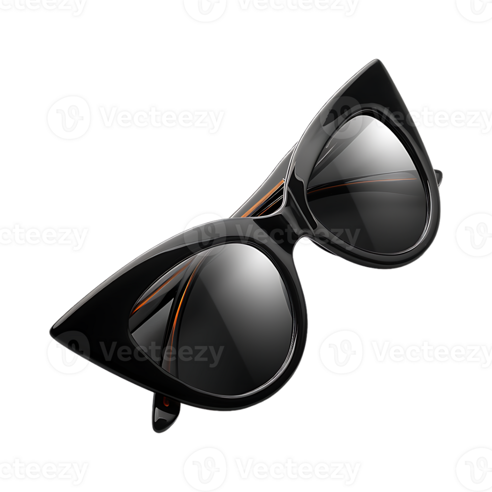 Cat Style Eye Glasses on Transparent Background png