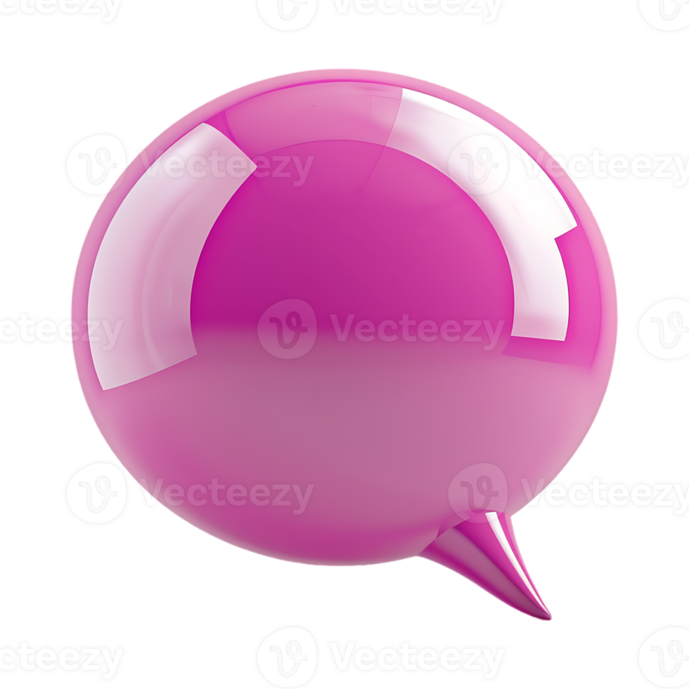 Speech Bubble on Transparent Background png