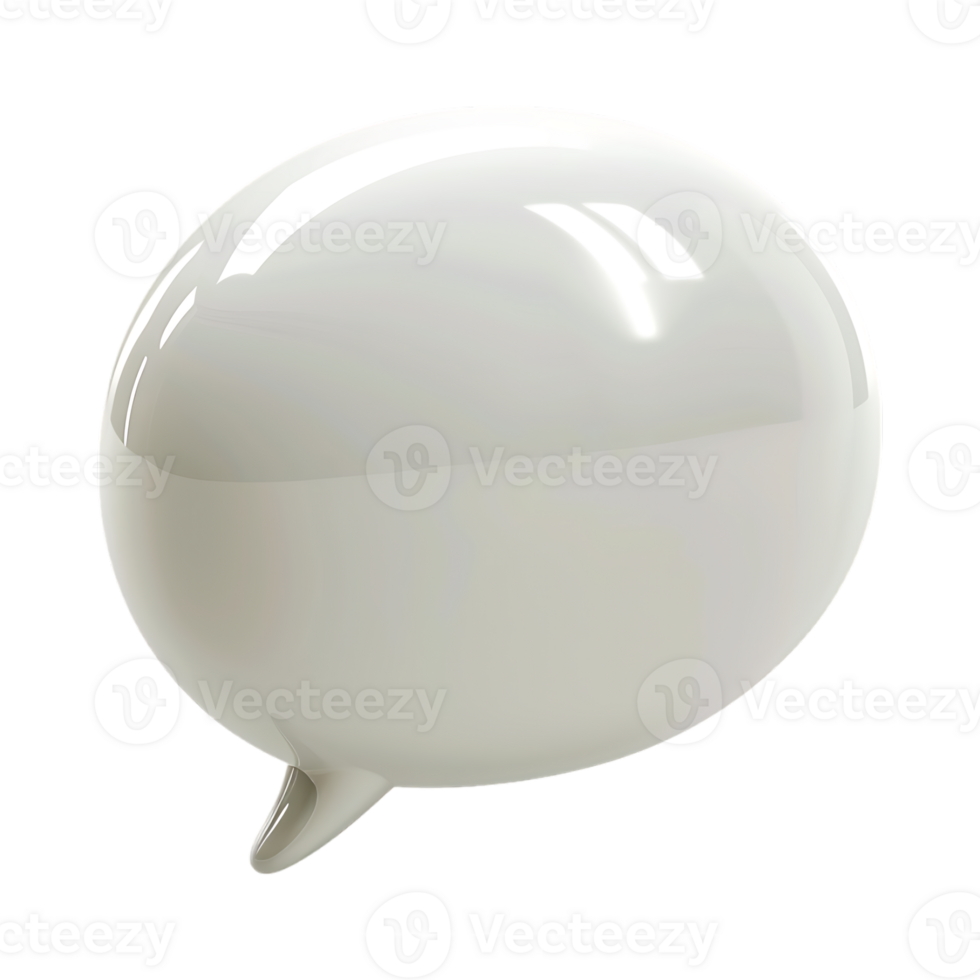 Speech Bubble on Transparent Background png