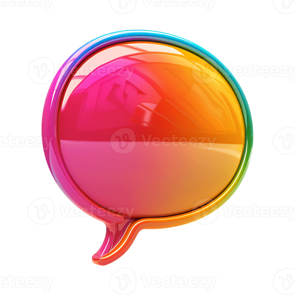 Speech Bubble on Transparent Background png