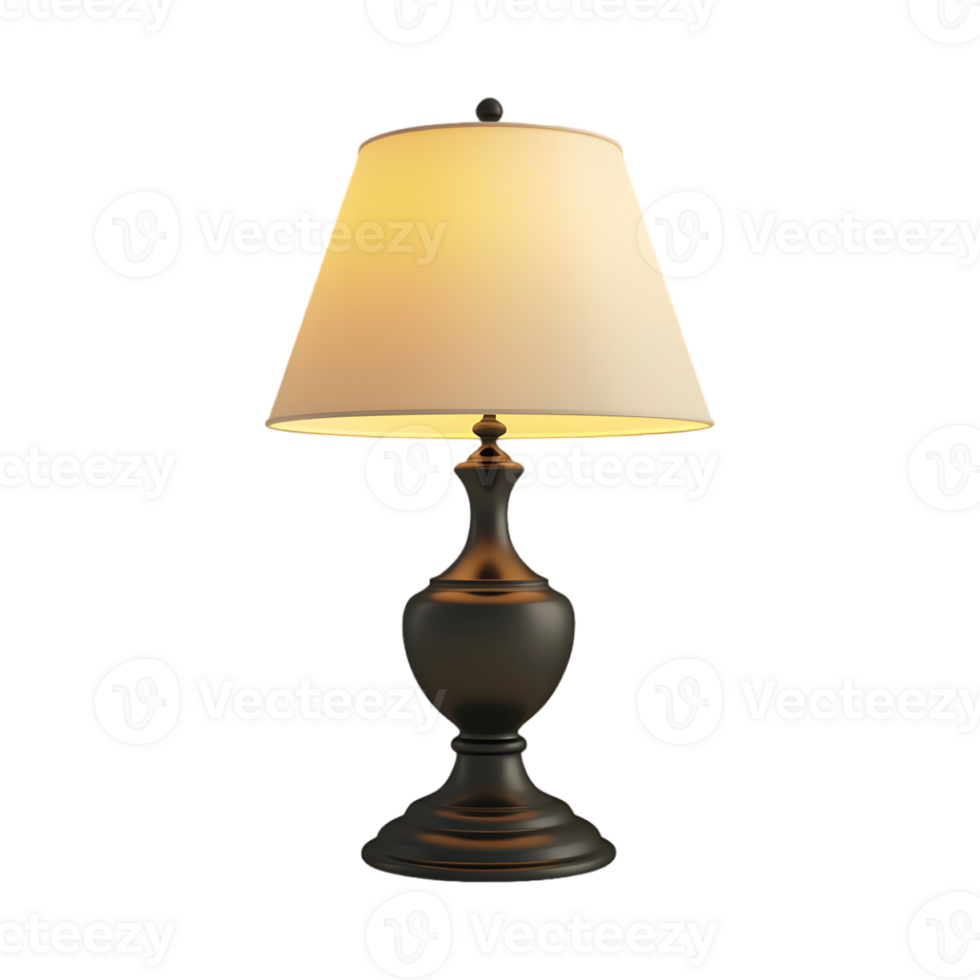 Table Lamp of Bedroom on Transparent Background png