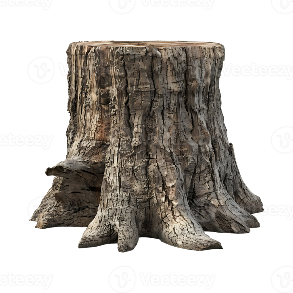 Wood Podium Trunk on Transparent Background png