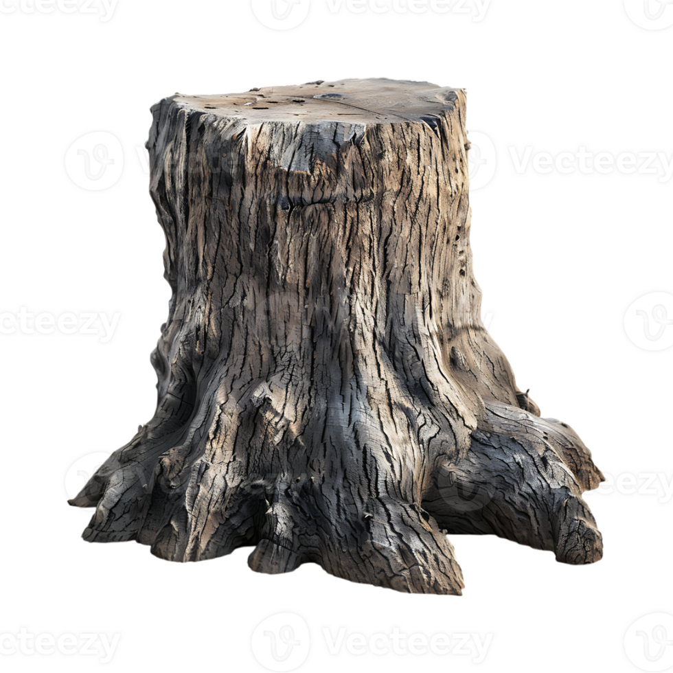 Wood Podium Trunk on Transparent Background png