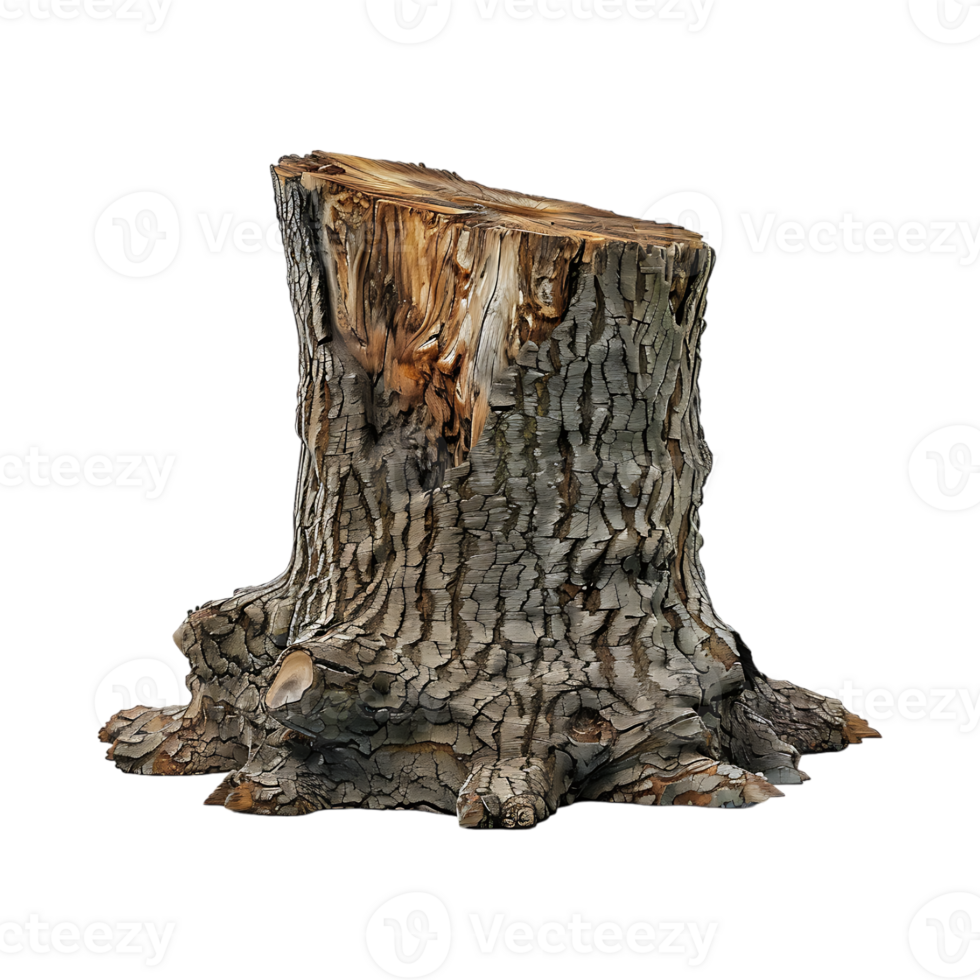 Wood Podium Trunk on Transparent Background png