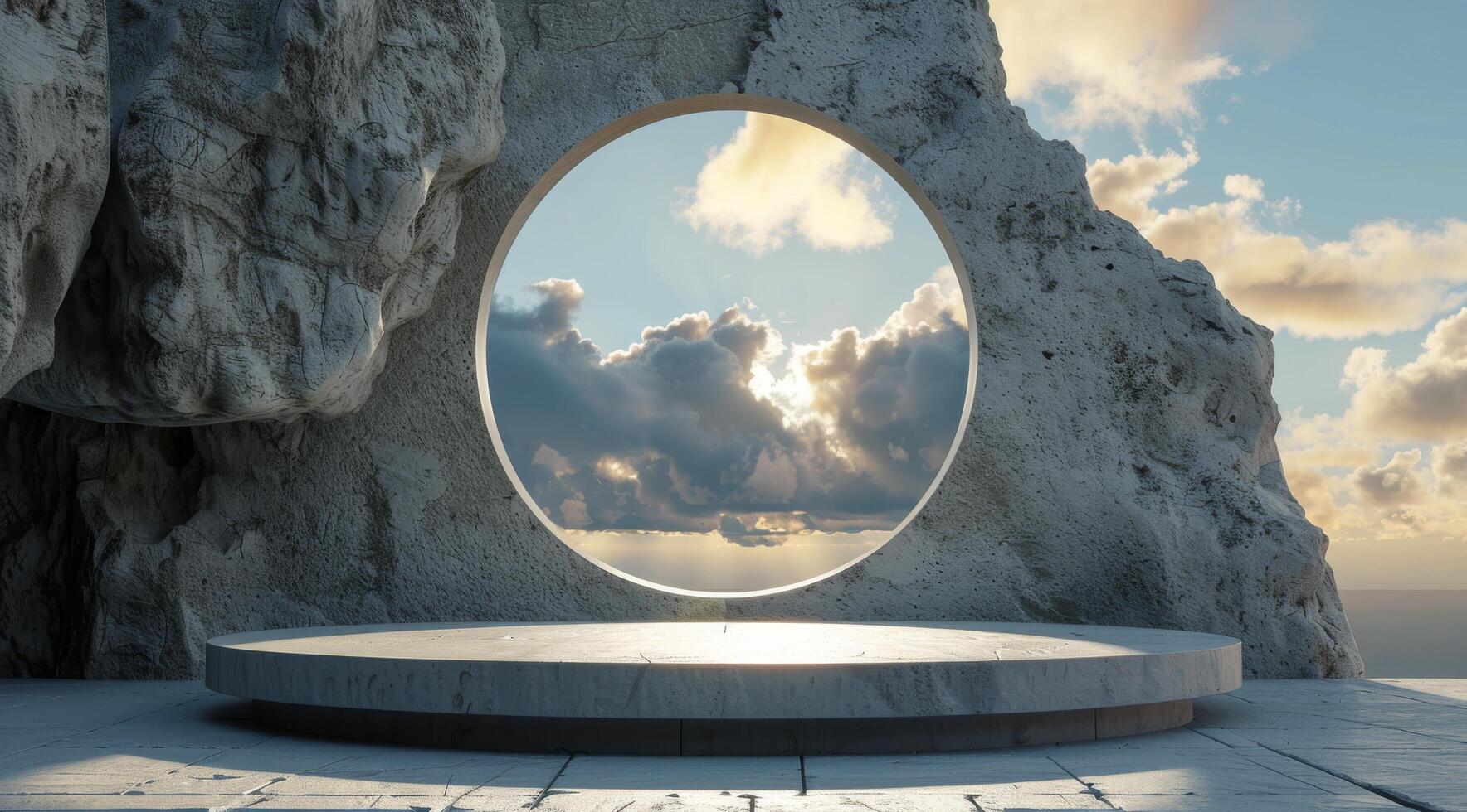 Circular Object in the Center photo