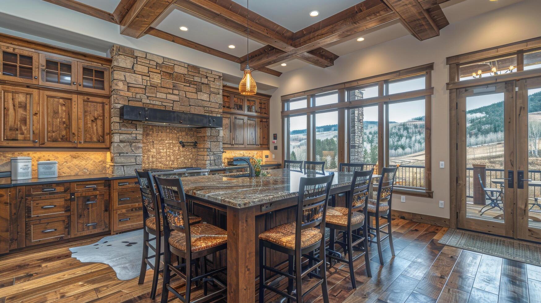 Modern Kitchen With Large Island photo