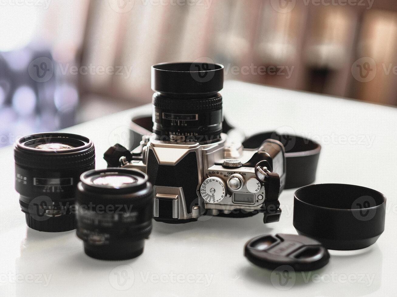 Digital camera with lenses photo