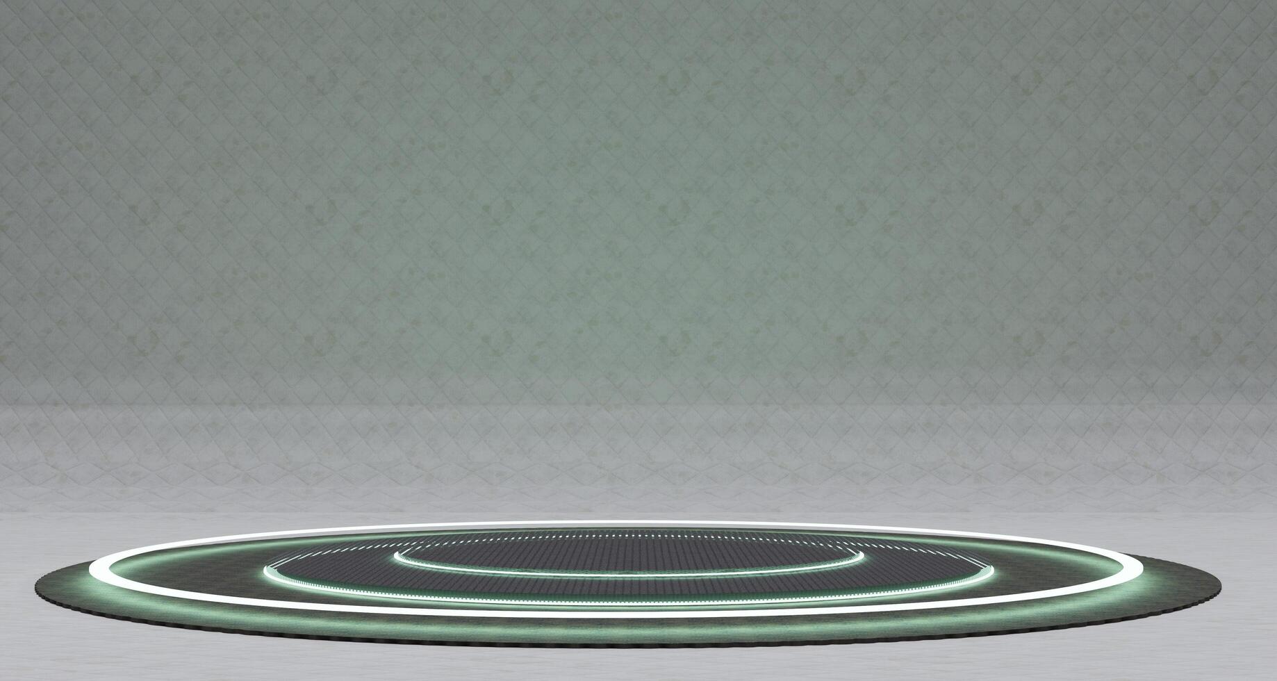 circular stage circular podium curved dome technology background 3D illustration photo