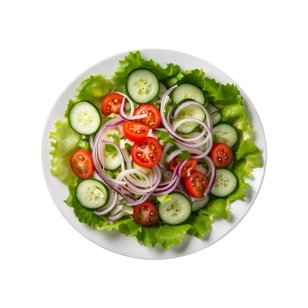 Healthy Onion Tomato Cucumber Lettuce Salad Transparent png