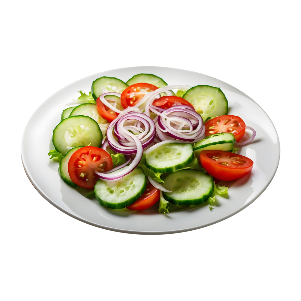 Healthy Onion Tomato Cucumber Lettuce Salad Transparent png