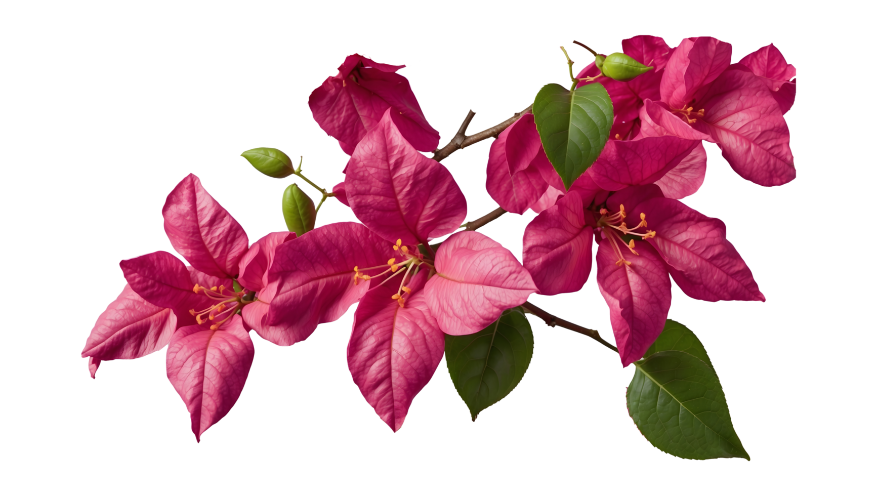 Bougainvillea Flowers Isolated on Transparent Background png