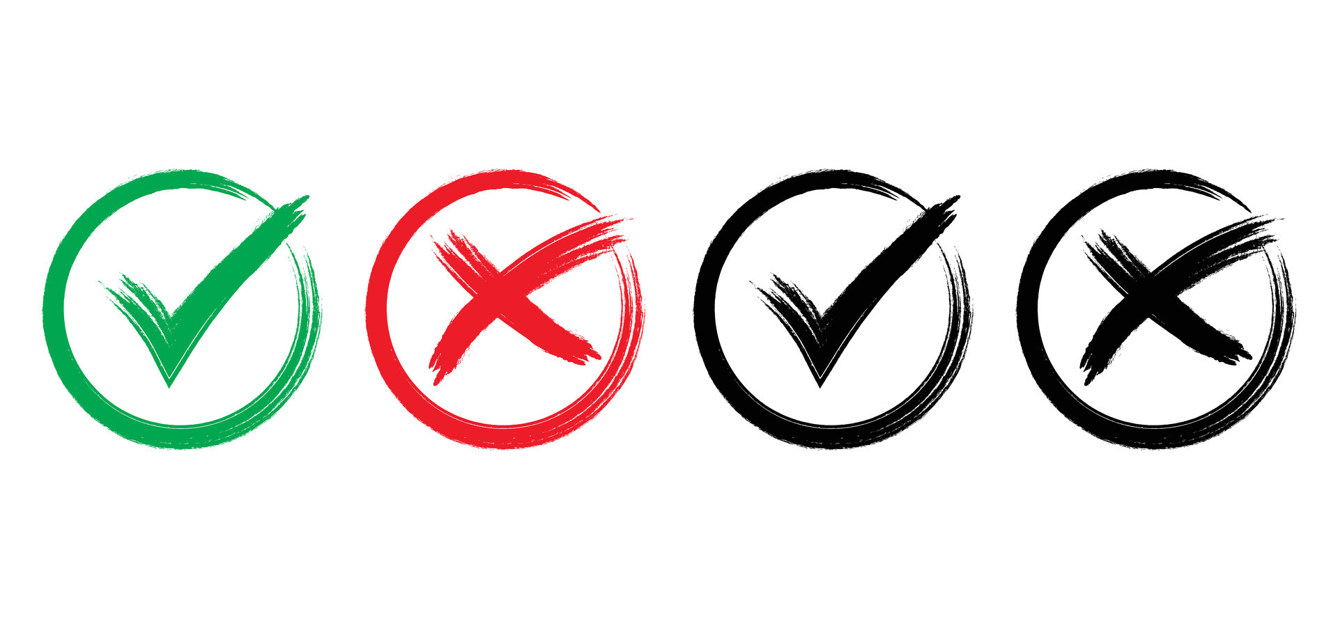 Check Mark And X Mark
