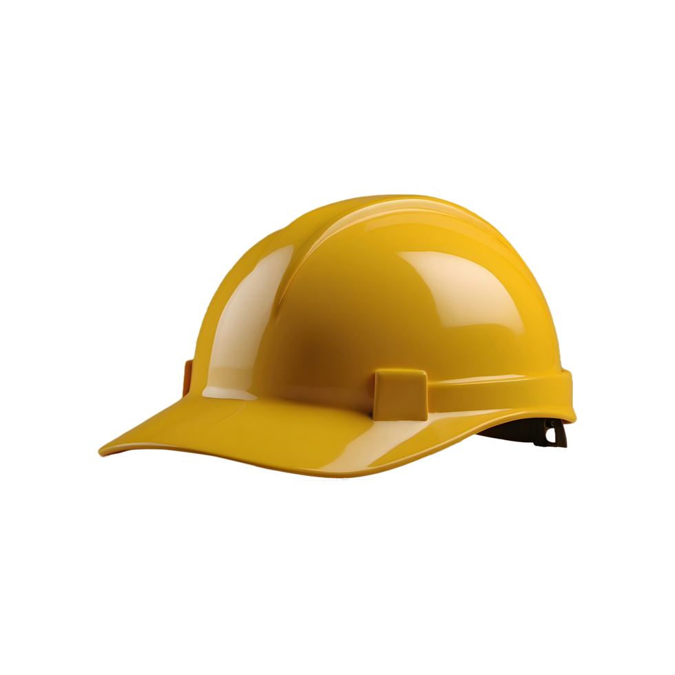 yellow helmet cap isolated on transparent background png