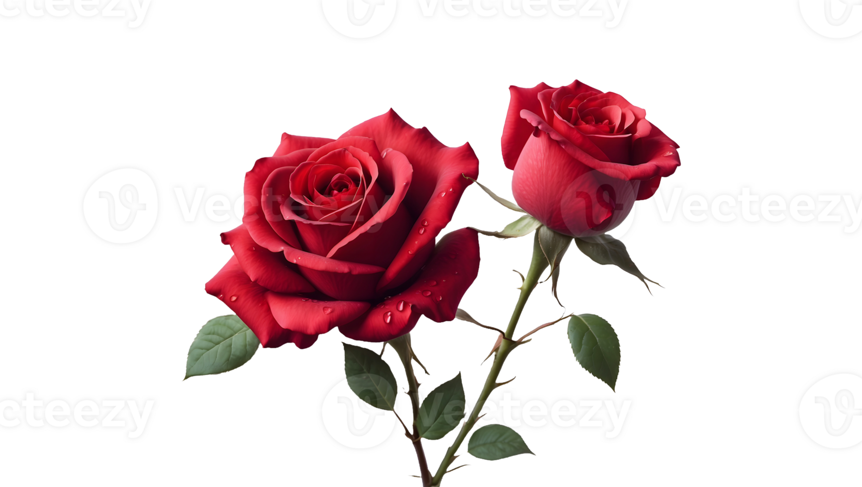 Beautiful Red Roses Transparent Background png