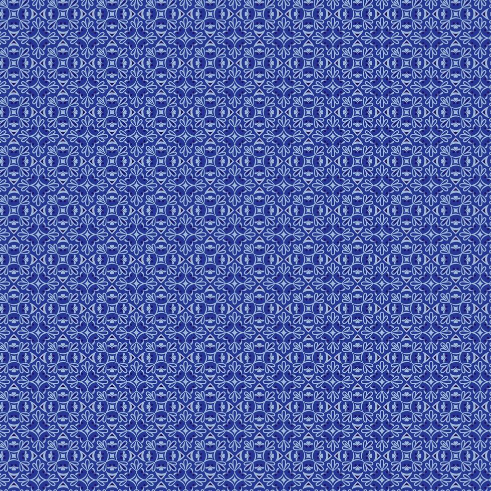 Blue seamless pattern ornament vector
