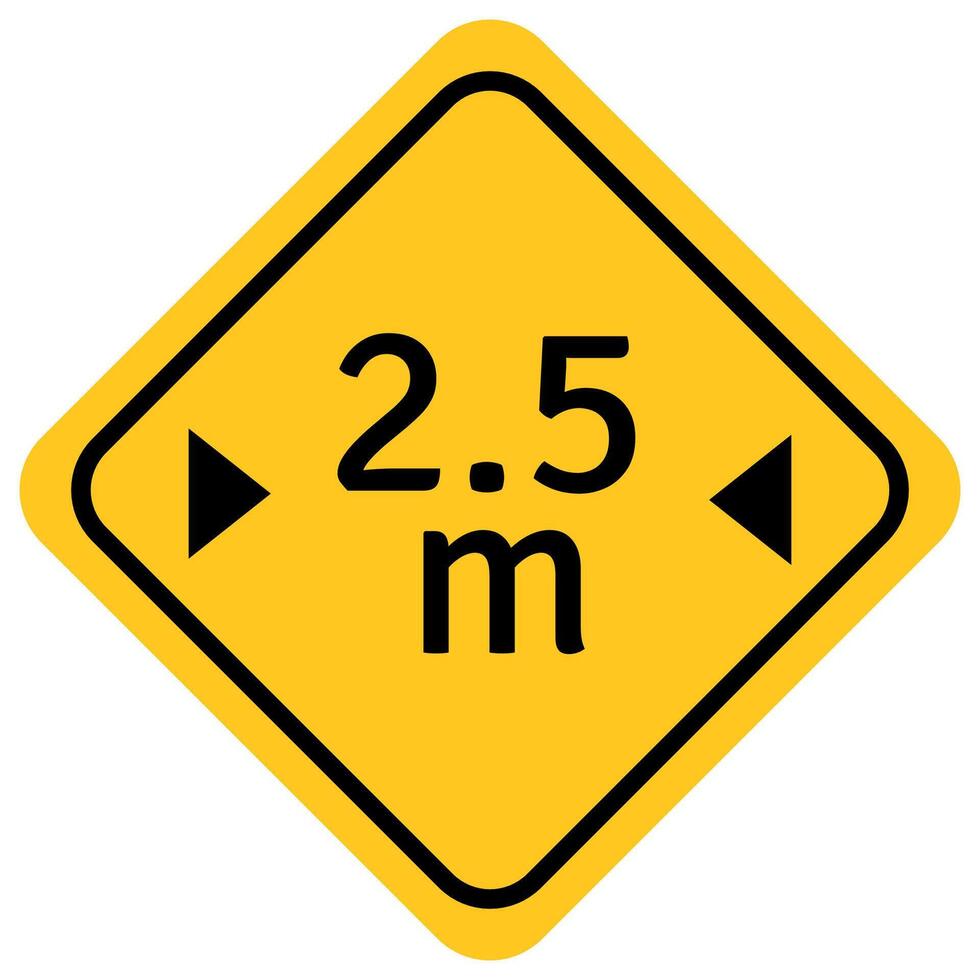 traffic sign, Cautionary beware Maximum weidth vector