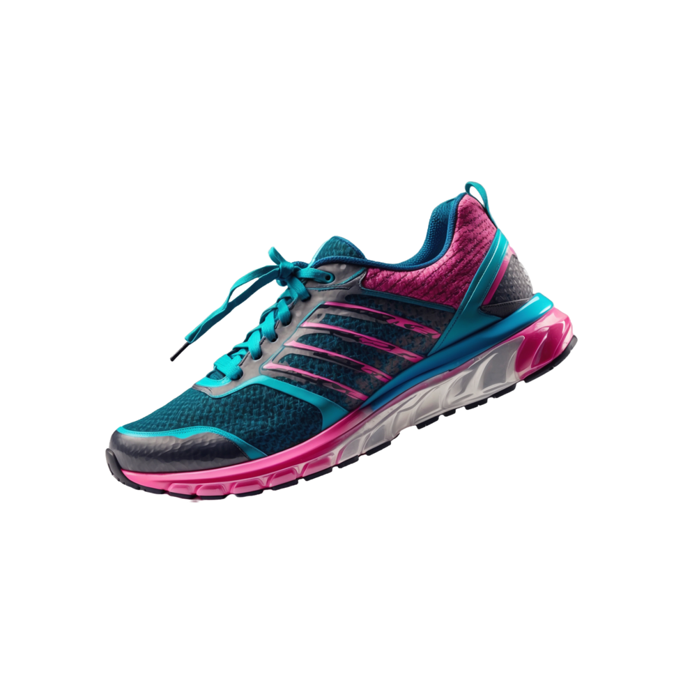 unique and Aesthetically colorful Premium Running Sports shoes, sneakers Isolated on a transparent background png