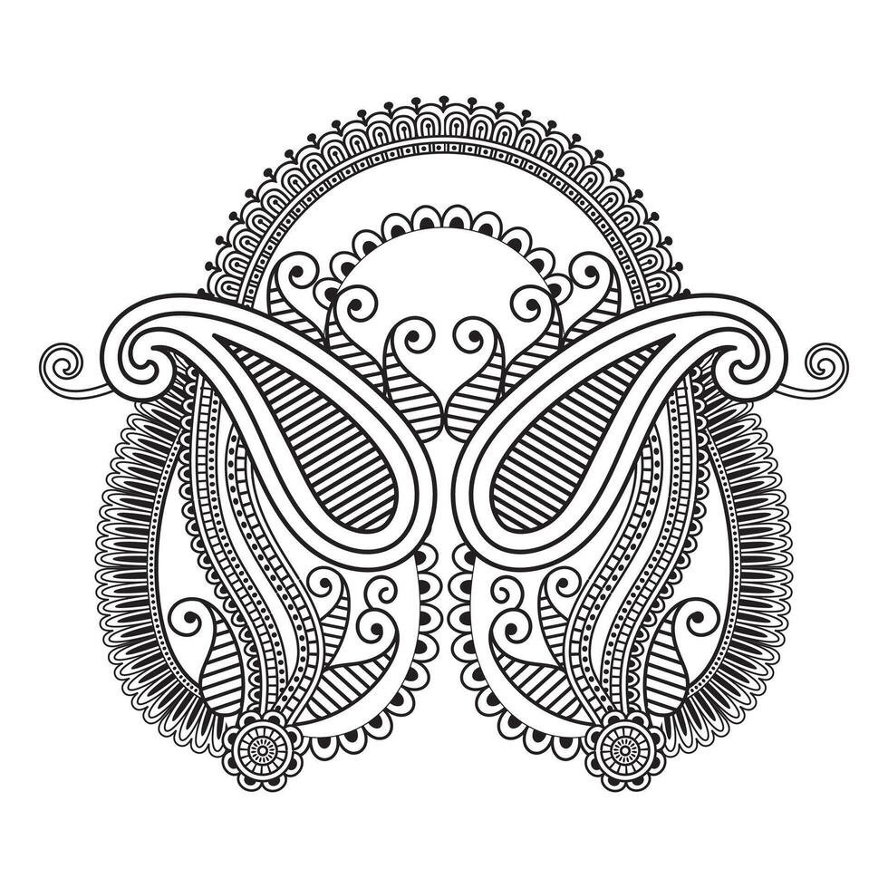 Traditional and Cultural Beautiful pattern design, tattoo design, mandala patterns, Arabic patterns, Rangoli, Alpona, Kolam, Paisley line art. vector