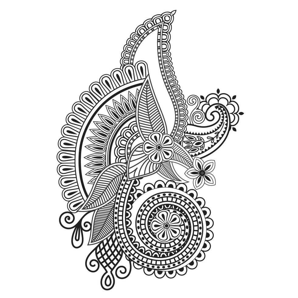 Traditional and Cultural Beautiful pattern design, mandala patterns, Arabic patterns, Rangoli, Alpona, Kolam, Paisley line art. vector