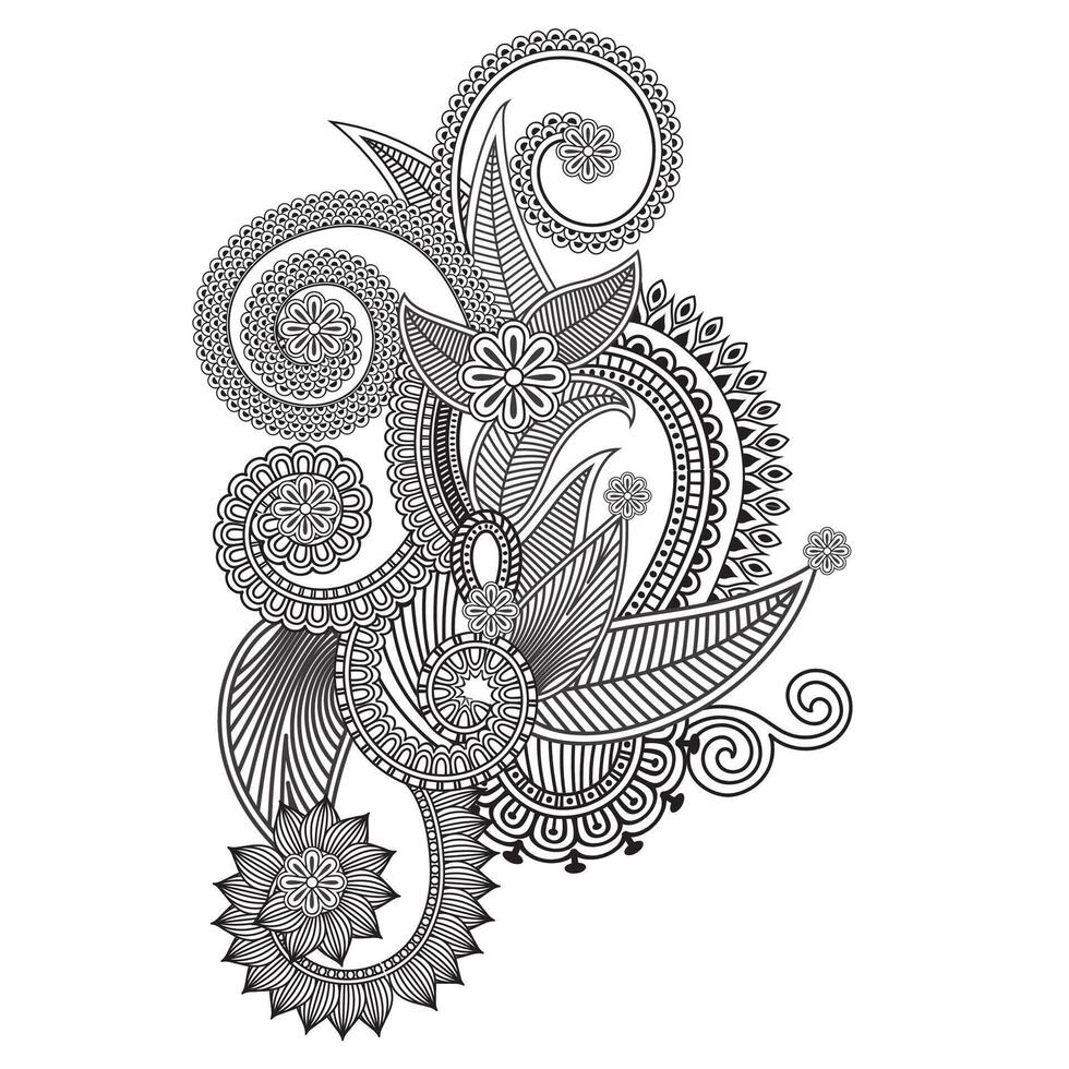 Traditional and Cultural Beautiful pattern design, mandala patterns, Arabic patterns, Rangoli, Alpona, Kolam, Paisley line art. vector