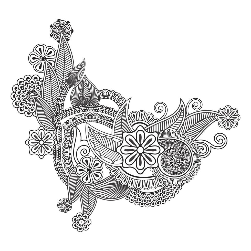 Traditional and Cultural Beautiful pattern design, mandala patterns, Arabic patterns, Rangoli, Alpona, Kolam, Paisley line art. vector