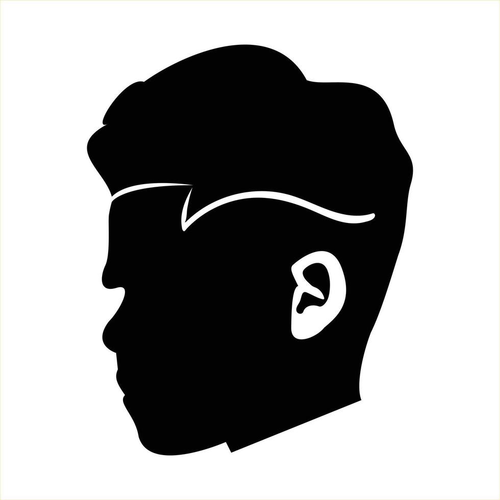 Man Hair Style Icon illustration vector