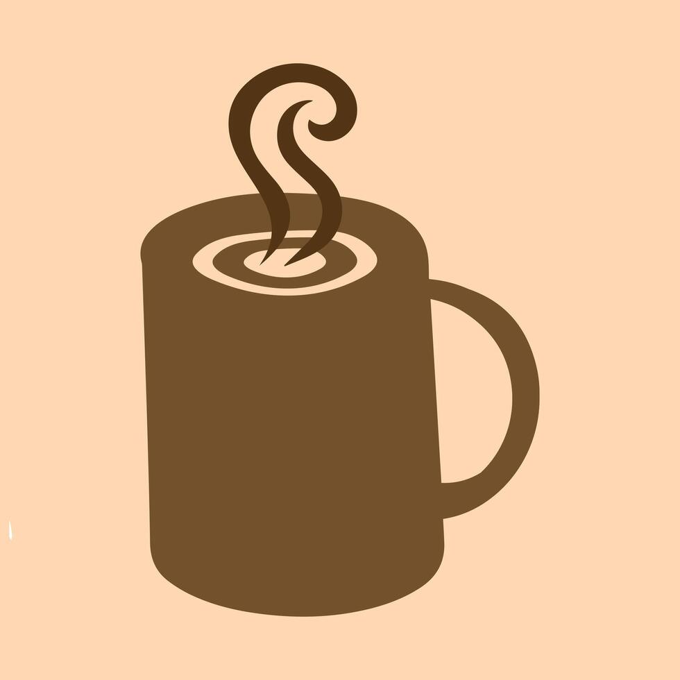 Set of icons for coffee cups. vector
