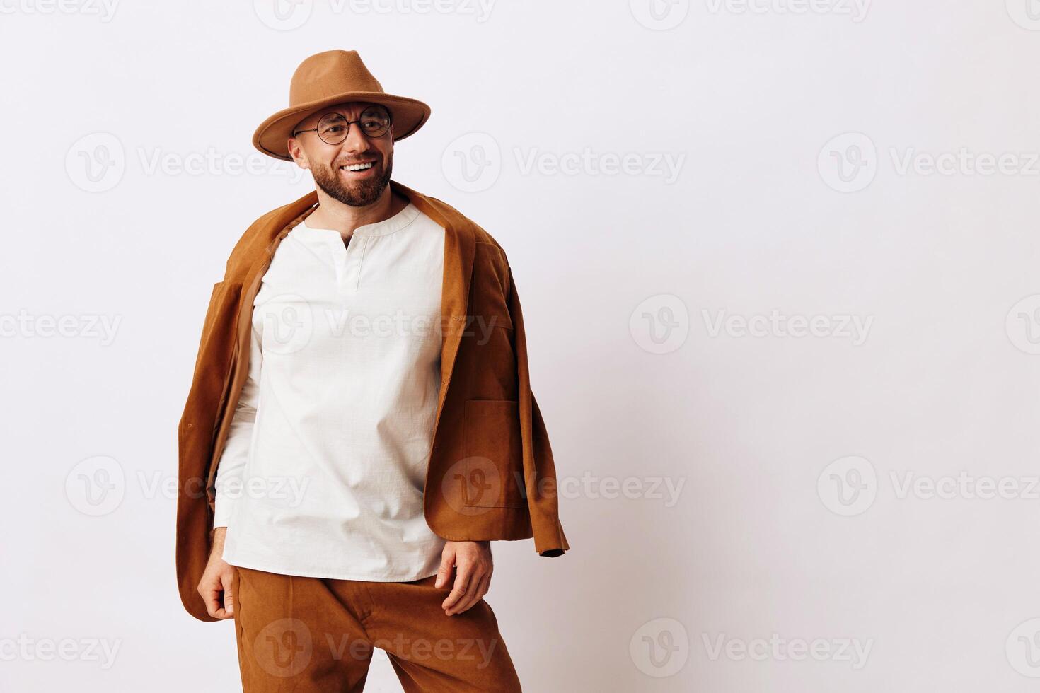 Standing background fashionable model young casual looking face white style portrait hair handsome photo