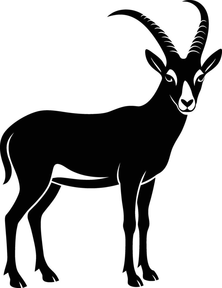 Goat silhouette icon symbol logo black design illustration vector