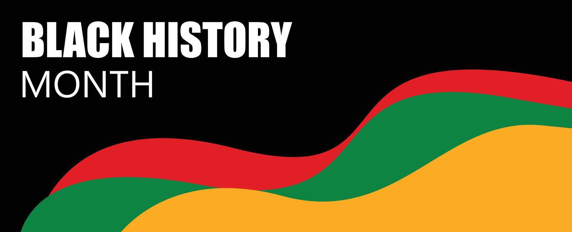 Black History Month banner design template vector