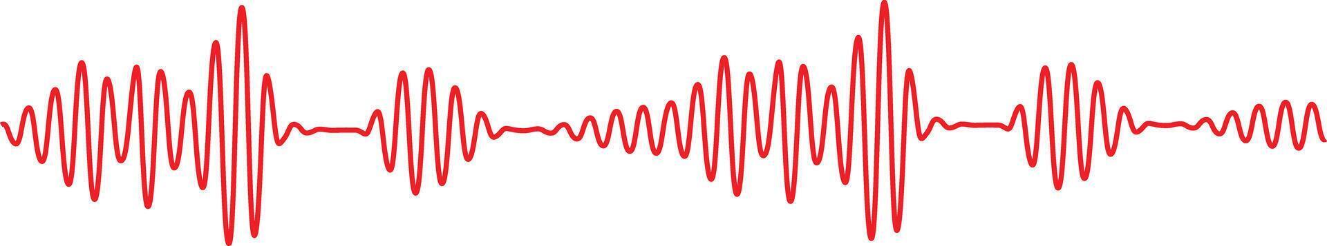 Sound waves collection. High frequency radio wave. Music equalizer vector