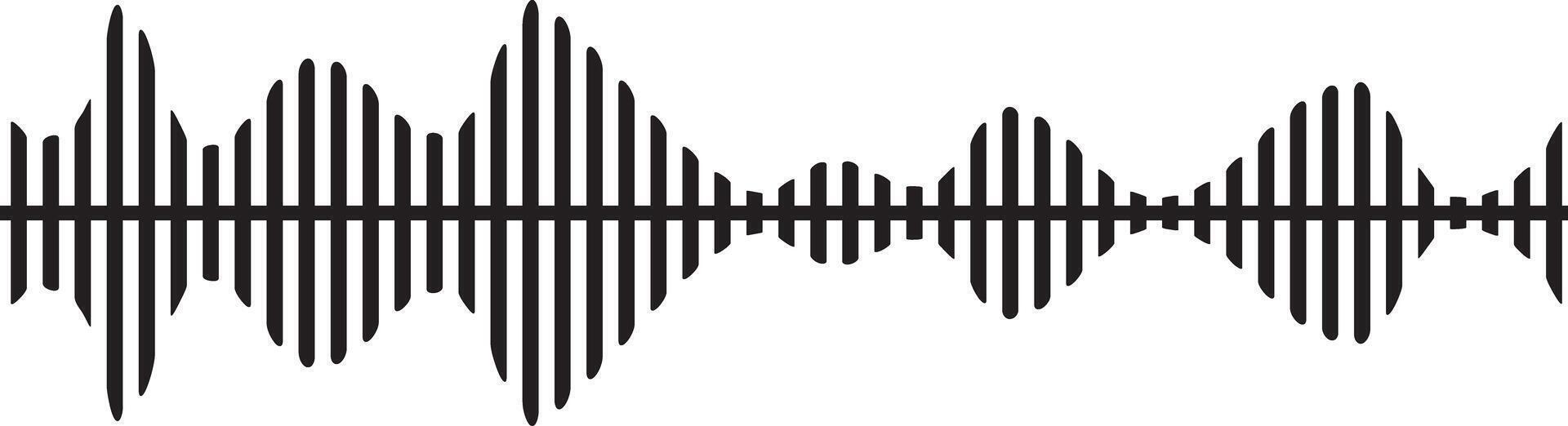 Sound waves collection. High frequency radio wave vector
