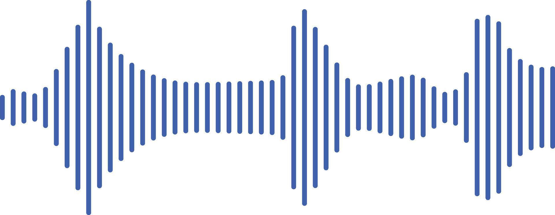 Sound waves collection. High frequency radio wave. Music equalizer vector