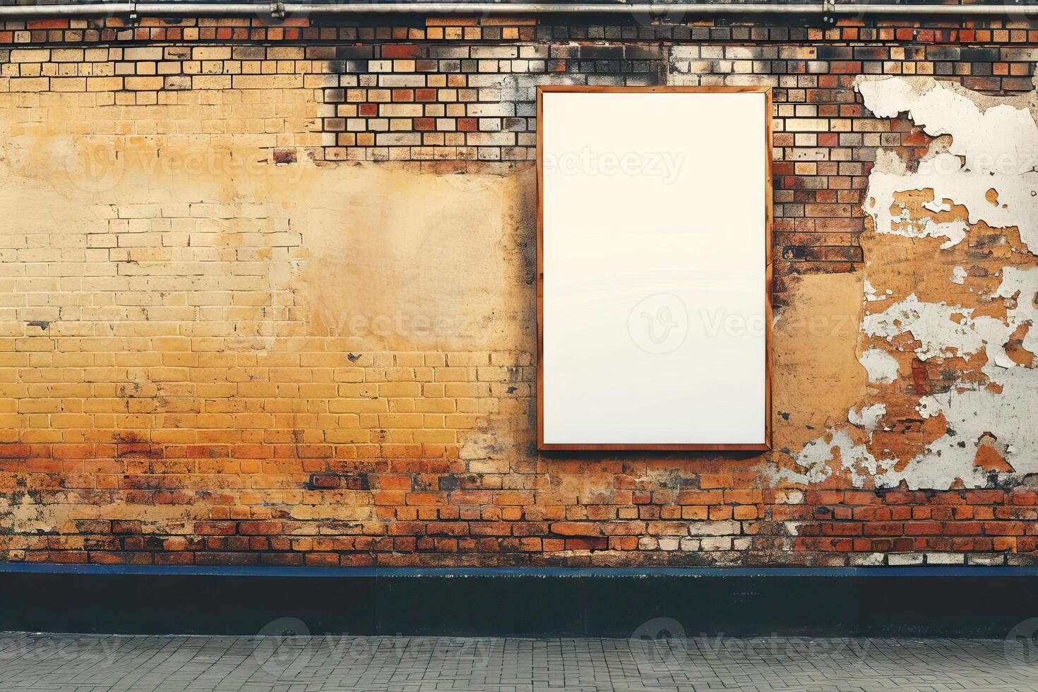 Blank digital signage screen in a public place, ideal for customization, photo