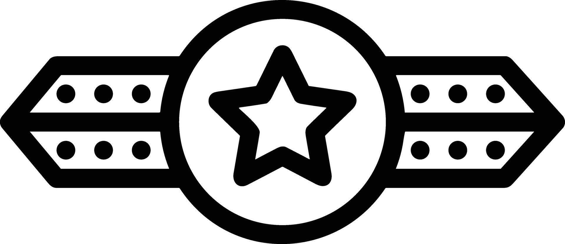Star icon symbol image for rangking or rating reward Free vector