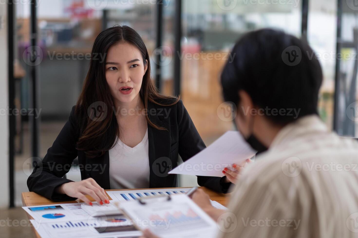 Business People meeting Planning budget and cost Strategy Analysis Concept. photo