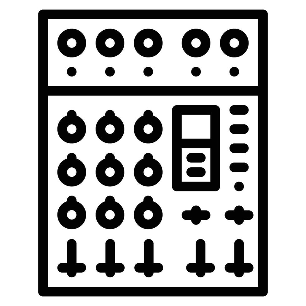 mixer icon line illustration vector