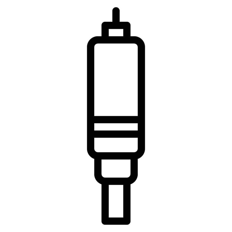 optical icon line illustration vector