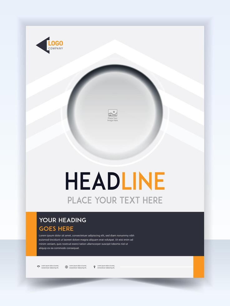 Corporate Book Cover Design Template in A4. Can be adapt to Brochure, Annual Report, Magazine, Poster, Business Presentation, Portfolio, Flyer, Banner, Website. vector