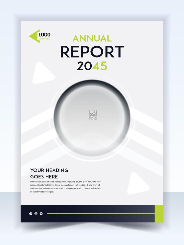 Corporate Book Cover Design Template in A4. Can be adapt to Brochure, Annual Report, Magazine, Poster, Business Presentation, Portfolio, Flyer, Banner, Website. vector