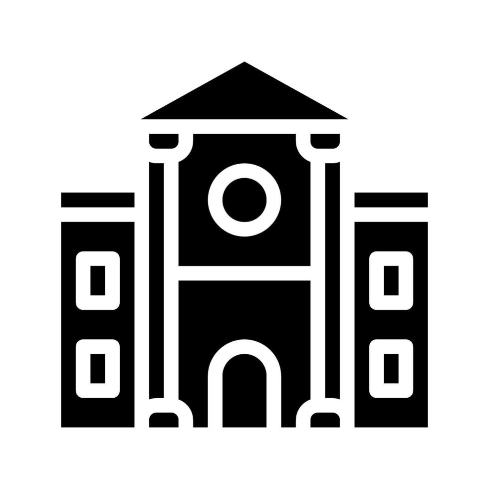 Faculty building icon. with a soild style. Suitable for use on websites, UI and mobile apps. vector