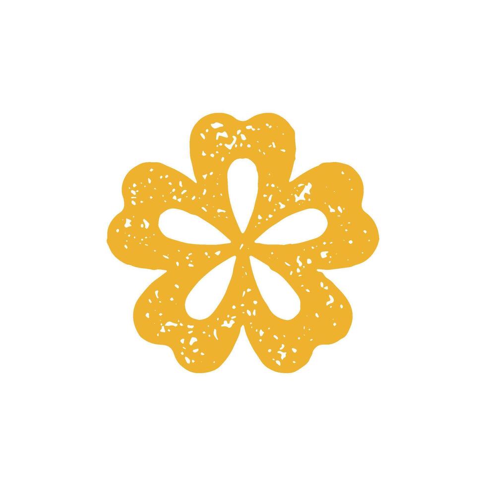 Romantic natural flower petals elegant summer spring blossom minimalist yellow grunge texture vector